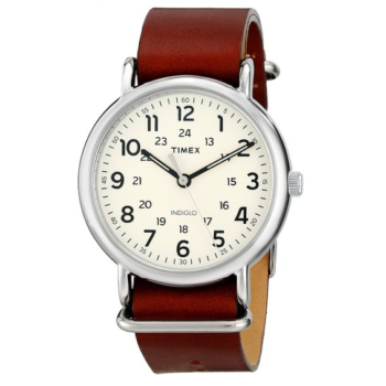 Timex Unisex Weekender Watch With Leather Band