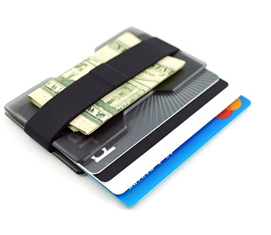 Radix One Slim Wallet (Smoke) - Minimalist Wallet Money Clip Ultralight Polycarbonate