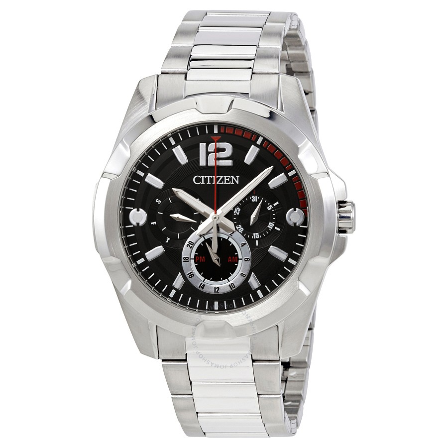 citizen black dial watch