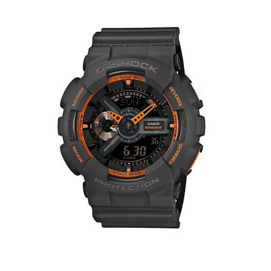Casio Men's G-Shock GA-110TS-1A4 Analog-Digital Watch With Grey
