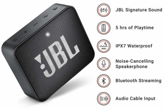 JBL Portable Bluetooth Waterproof Speaker GO 2 - Black 4