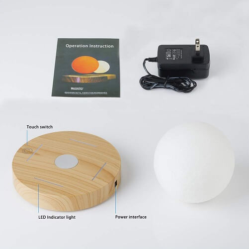 AOXIN Moon Lamp, 3D Printing Magnetic Levitation Moon Light 3 (1)