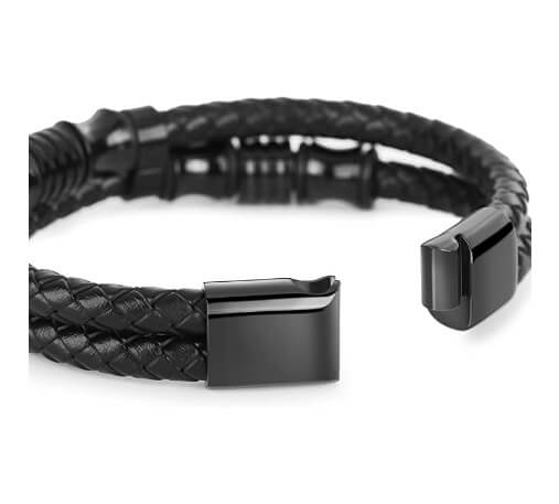 Wrap Leather Bracelet Bangle for Men 1