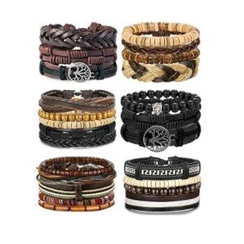 Unisex Woven Leather Bracelets 2