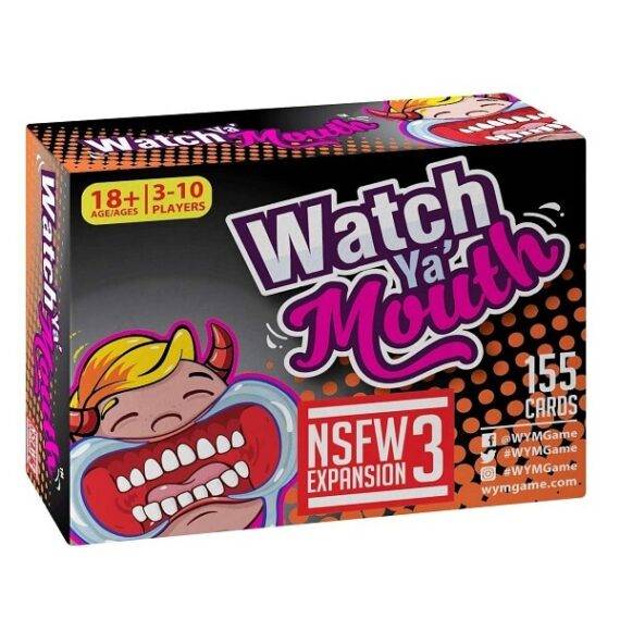 Watch Ya' Mouth NSFW (Adult) Expansion #3 Card Game Pack 1