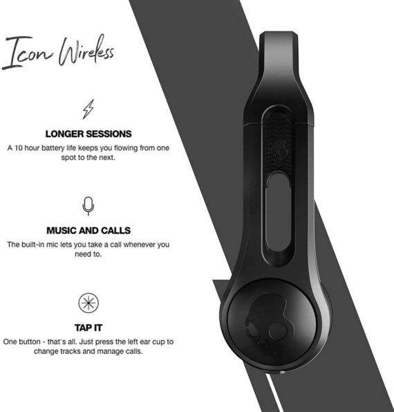 Skullcandy Icon Wireless On-Ear Headphone - Black 1