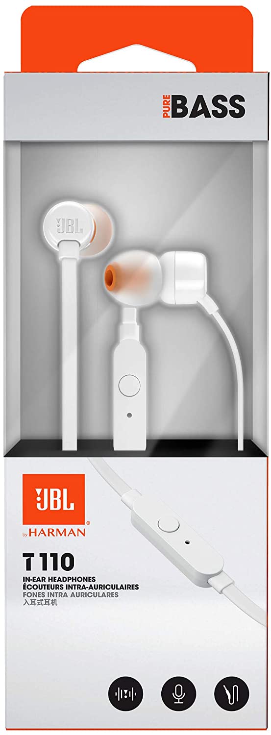 JBL T110 Wired In Ear Headphone with Microphone Kool Stuff