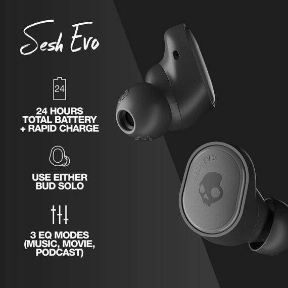 Skullcandy Sesh Evo True Wireless In-Ear Earbud - Black