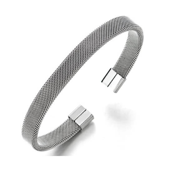 Elastic Adjustable Stainless Steel Mesh Cable Bracelet 1