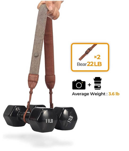 Retro Adjustable DSLR Camera Neck Strap