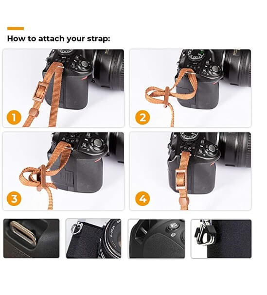 Retro Adjustable DSLR Camera Neck Strap