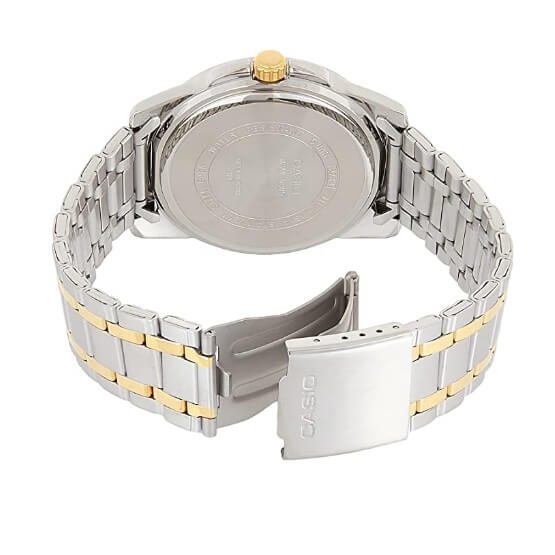 Casio Watch For Men Black Dial Metal Band MTP-1314SG-1AVDF