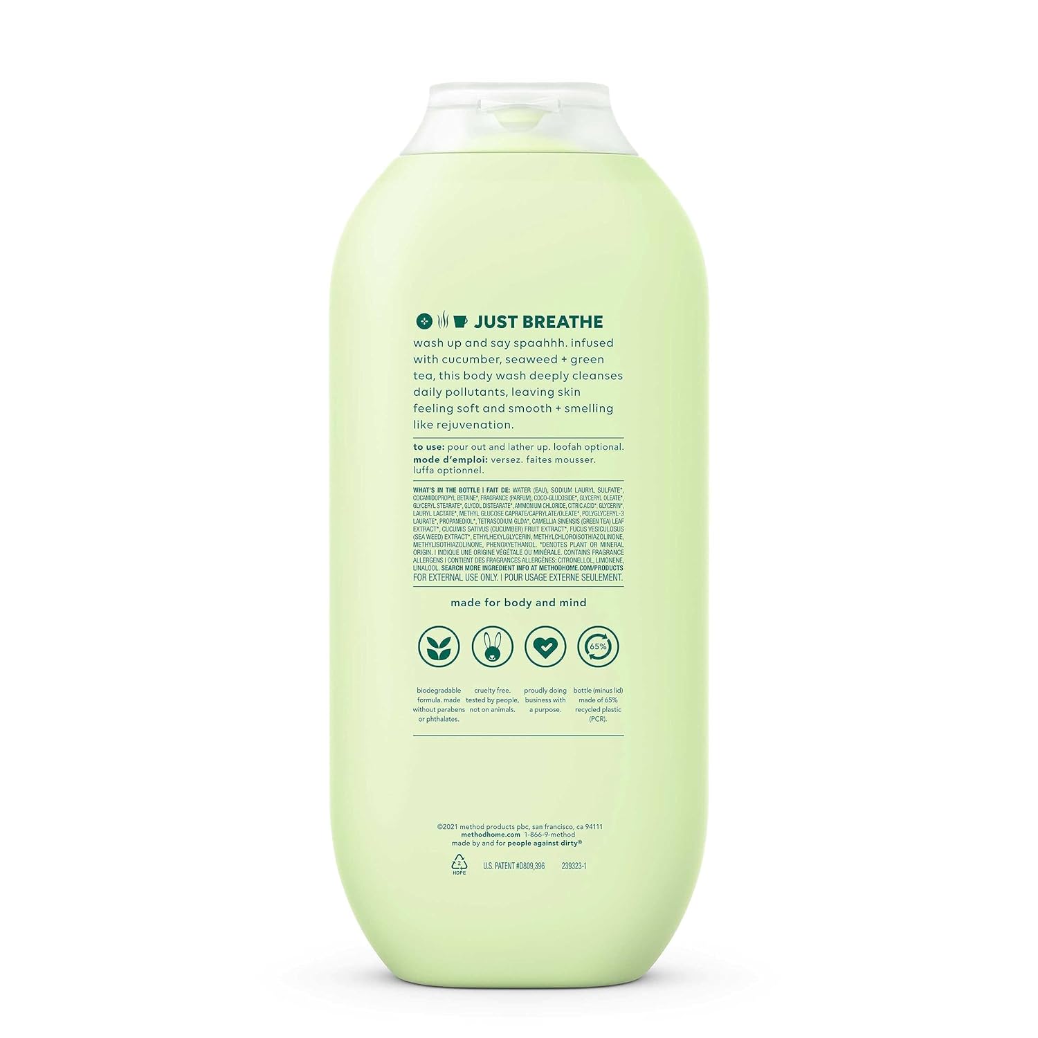 Method Body Wash Daily Zen Paraben and Phthalate Free 18 oz 3