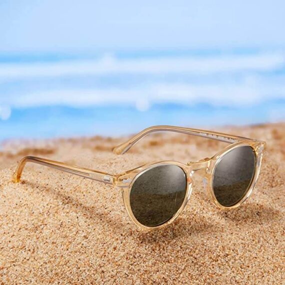 Carfia CA5288 Vintage Round Polarized Sunglasses