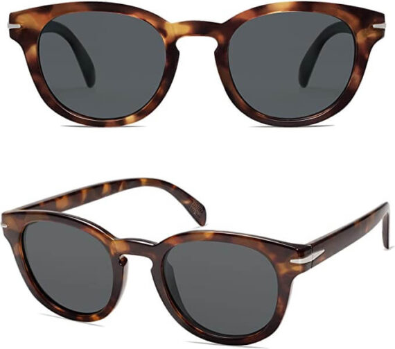 SOJOS Round Vintage Polarized Sunglasses 1