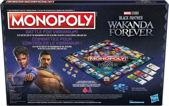 MONOPOLY Black Panther Wakanda Forever Edition Board Game 5