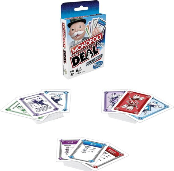 Monopoly Deal Card Game, Quick-Playing Card Game for 2-5 Players 1