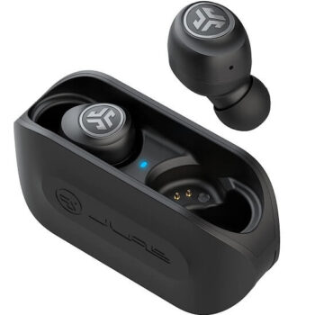 JLab Go Air True Wireless Bluetooth Earbuds + Charging Case - Black 4