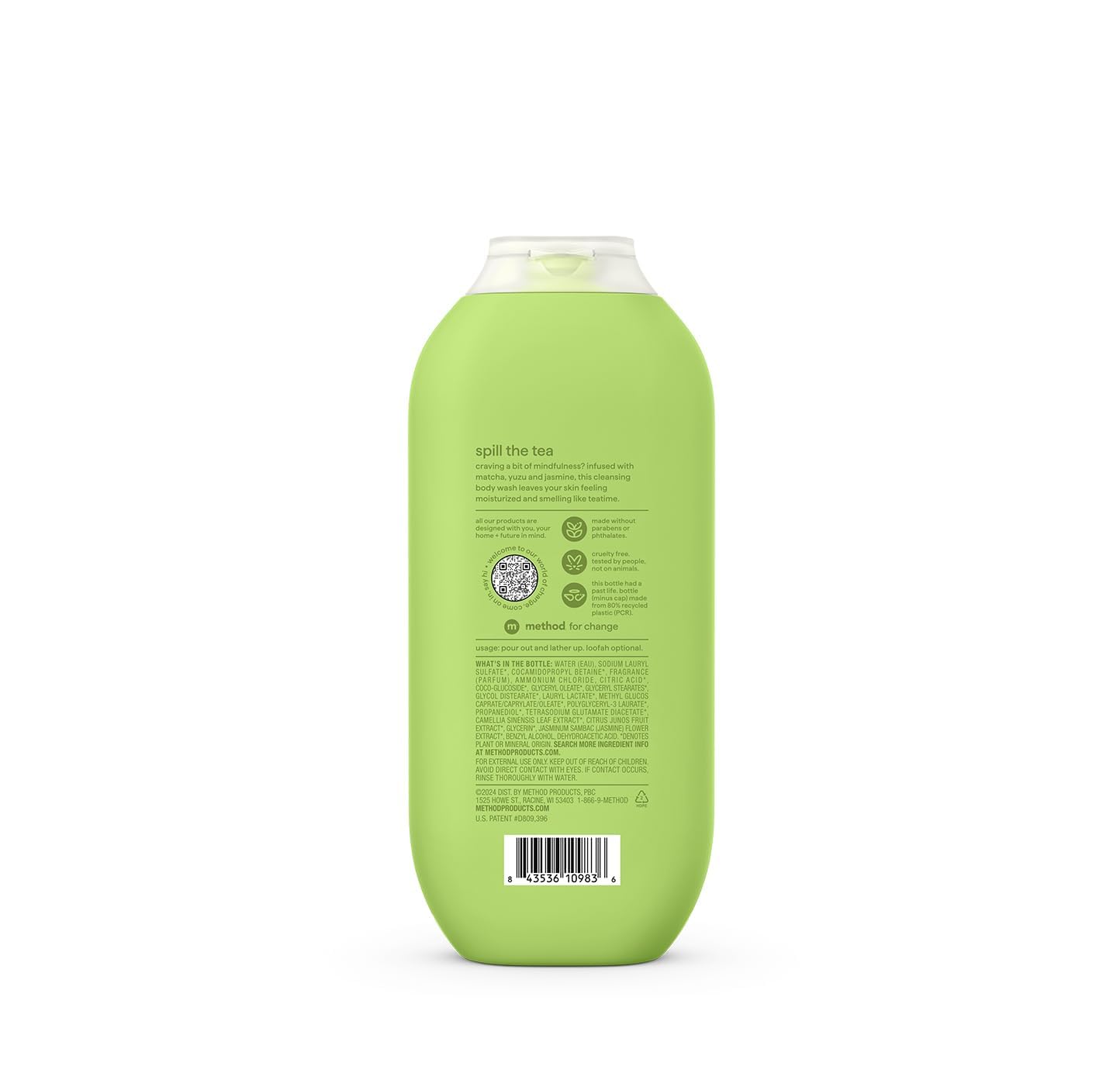 Method Men Mindful Matcha Body Wash 18oz