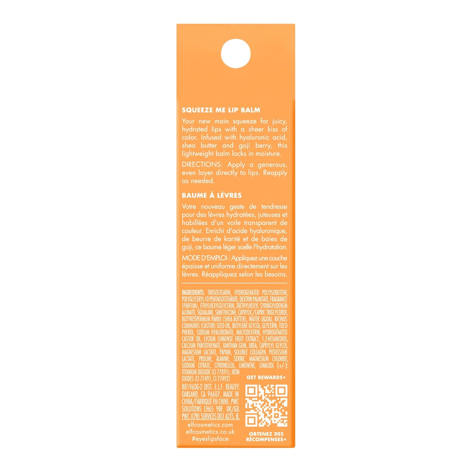 e.l.f. Squeeze Me Lip Balm - Peach (1)