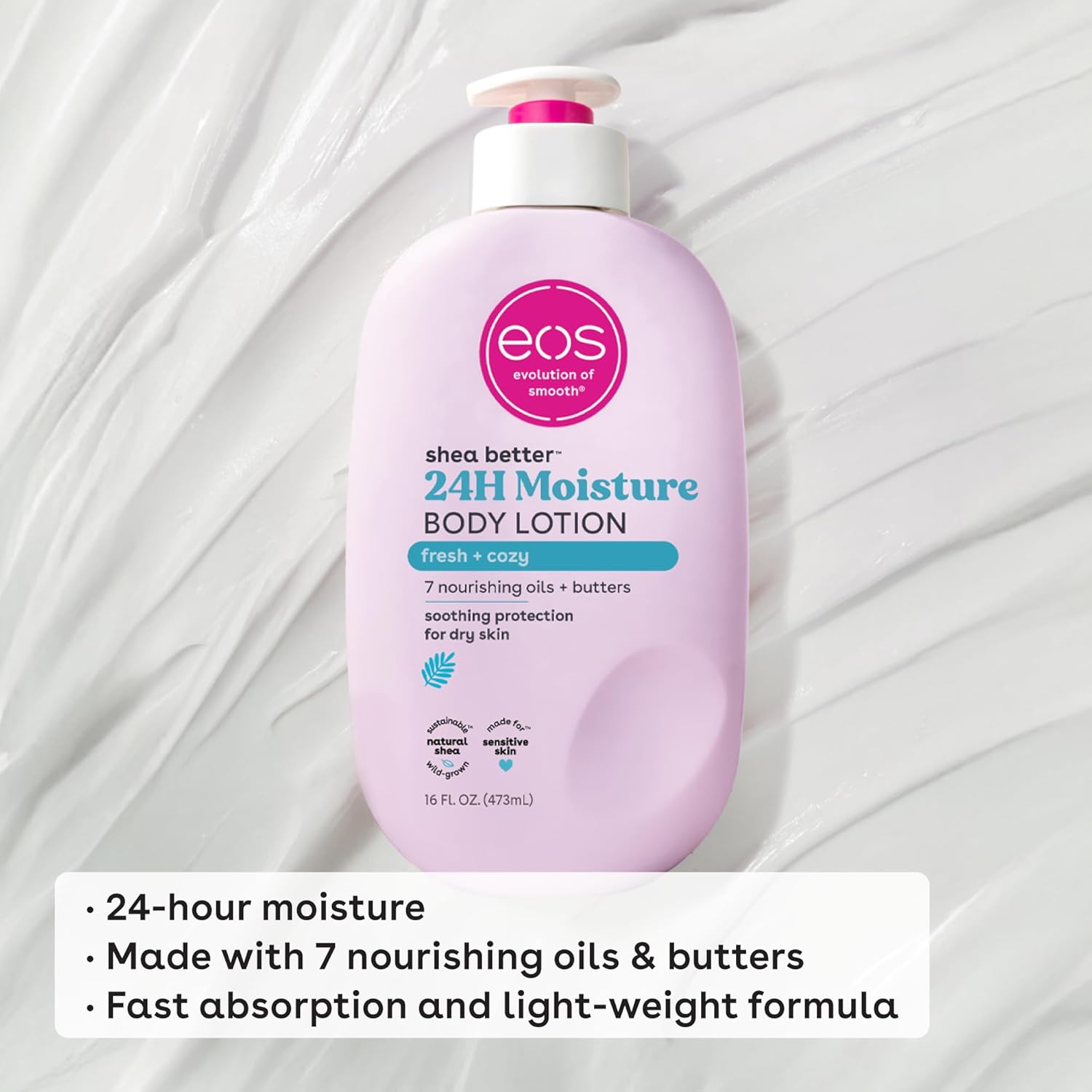 eos Shea Better Body Lotion 16 fl oz - Fresh & Cozy