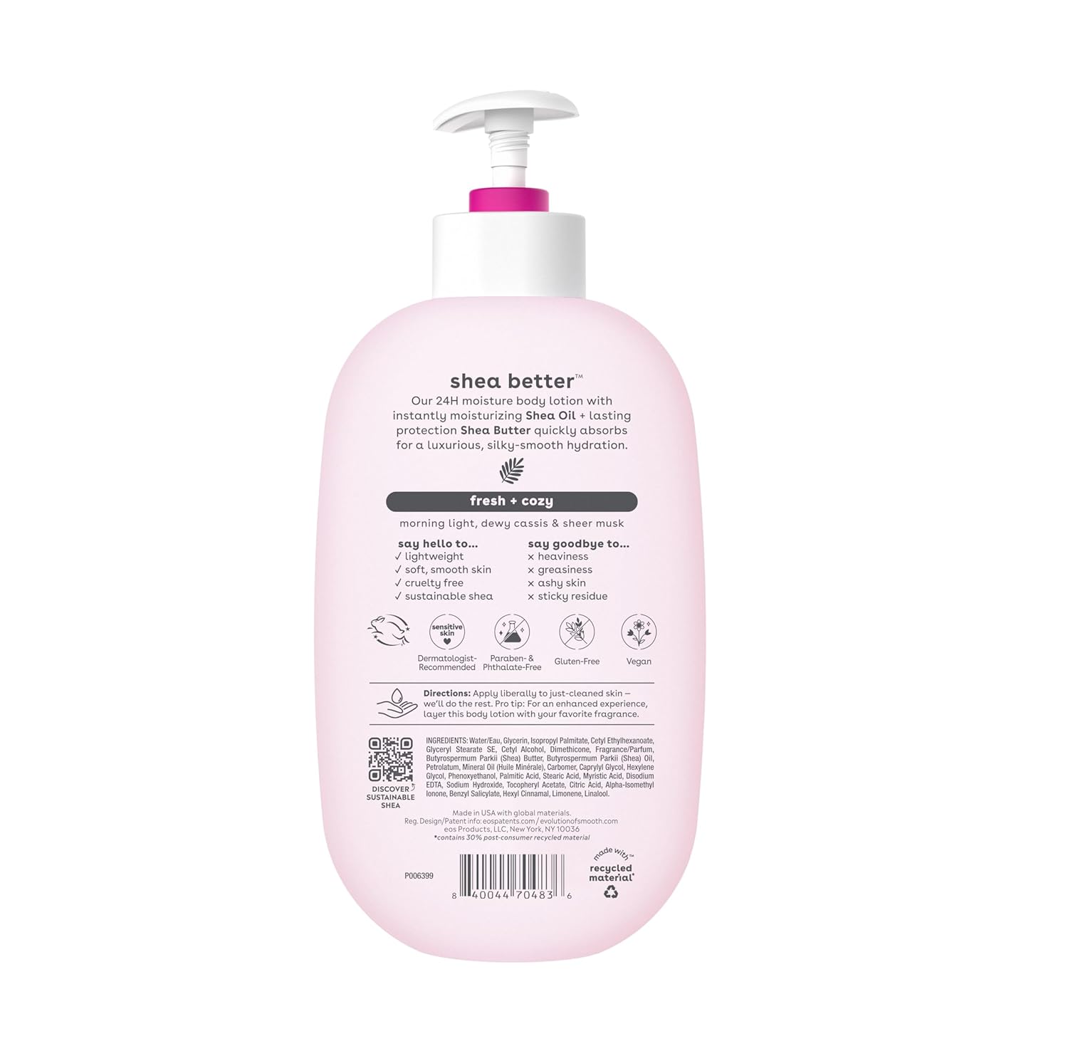 eos Shea Better Body Lotion 16 fl oz - Fresh & Cozy