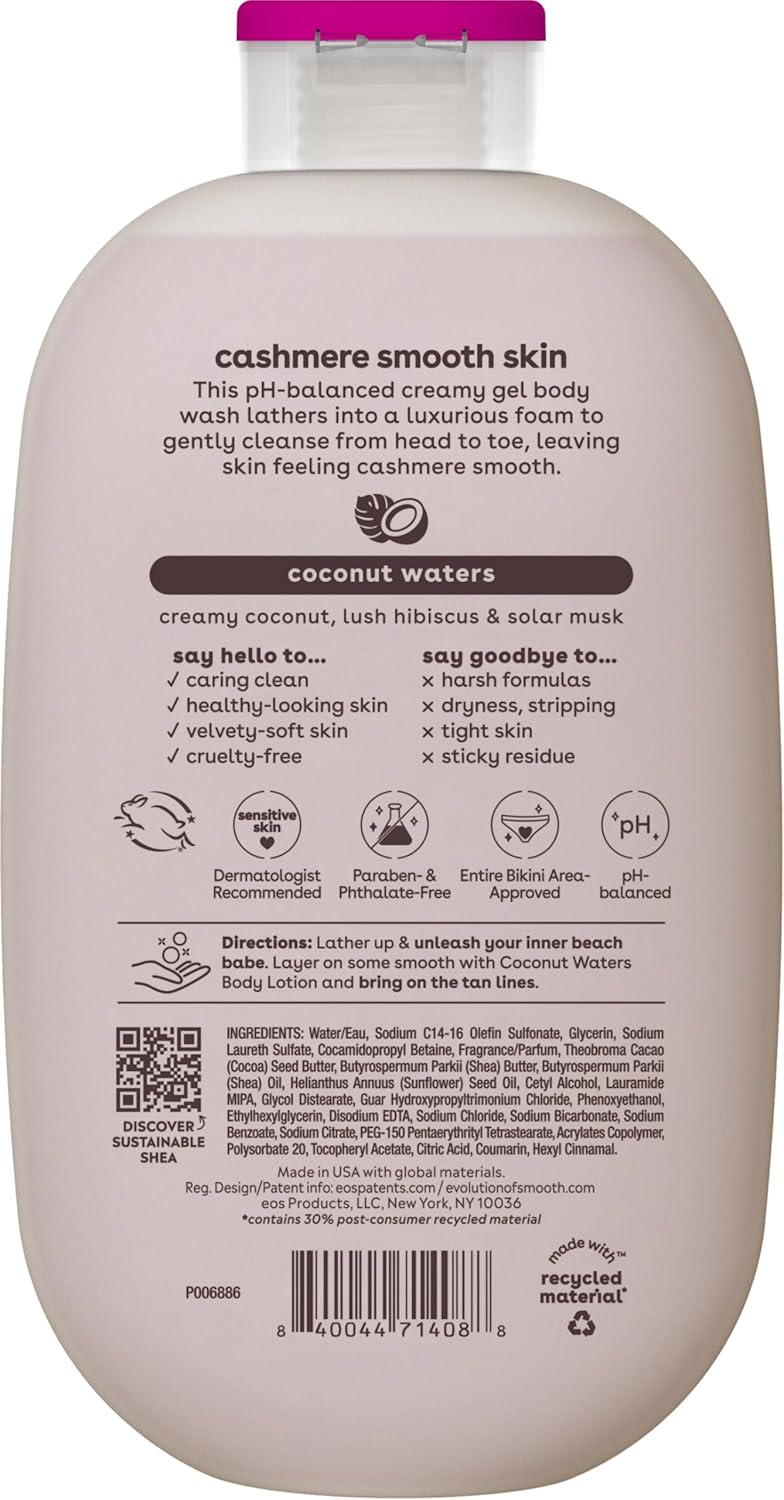 eos Shea Better Cashmere Body Wash 16 fl oz - Coconut Waters (1)