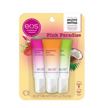 eos Super Balms Minis 0.169 fl oz 3-Pack - Pink Paradise