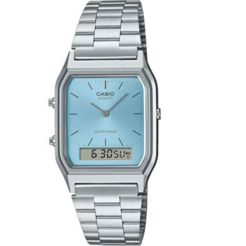 Casio AQ-230A-2A1MQYES Unisex Watch Silver Bracelet (1)
