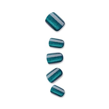 KISS colorFX by imPRESS press-on nails in Better Things green, short squoval shape