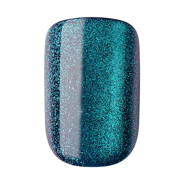 KISS colorFX by imPRESS press-on nails in Better Things green, short squoval shape - view 5