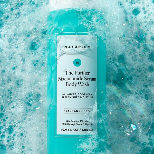 Naturium The Purifier niacinamide serum body wash, 16.9 oz bottle - view 3